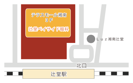 辻堂ベイサイド眼科の地図イラスト